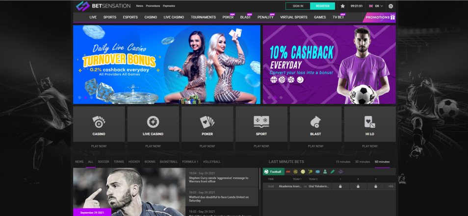 Bet Sensation 1