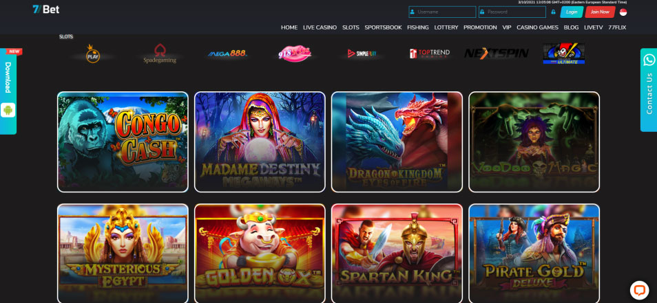 보너스 얻기 77Bet Casino