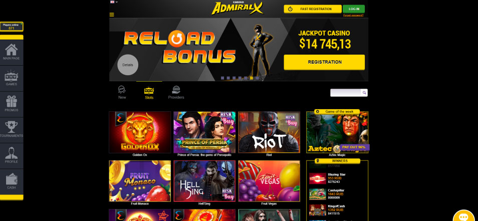 Casino en ligne Admiral-X Casino