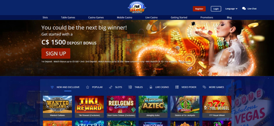 Online Casino All Slots Casino