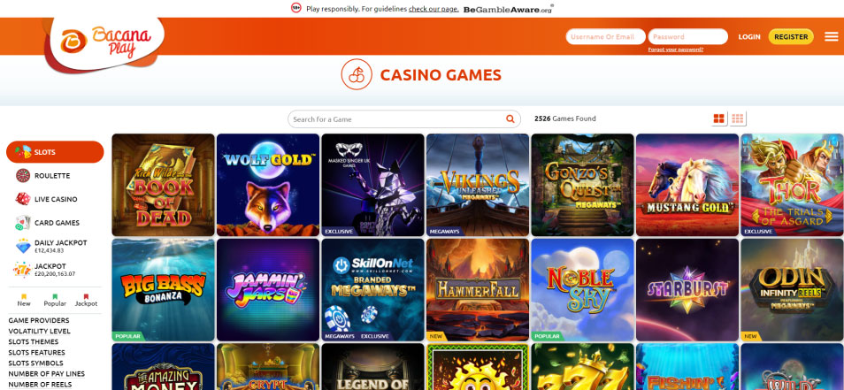 Земи Бонус BacanaPlay Casino