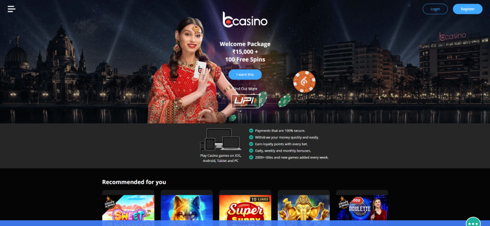 Online Kazino bCasino IN