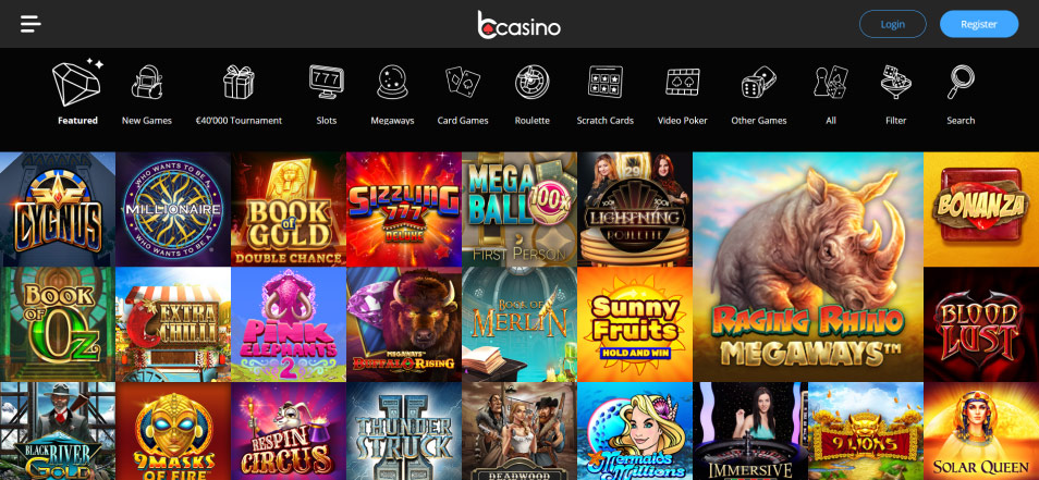 Regístrate en Bcasino Online Casino