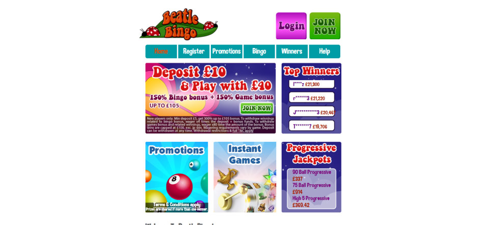 Online Casino Beatle Bingo Casino