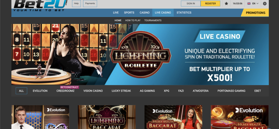 Sign in Bet2U Casino