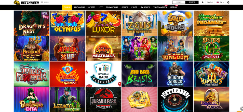 احصل على مكافأة Betchaser Casino