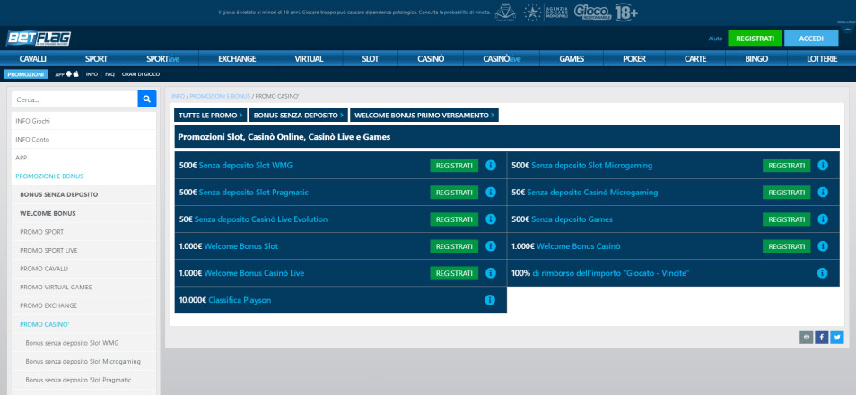 Registe-se no Casino Casino Betflag