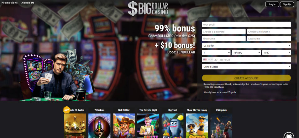 Casino en ligne Bigdollar Casino