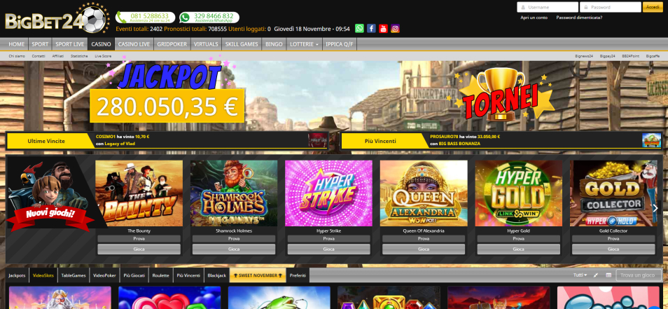 Bigbet24 Casino Bonus