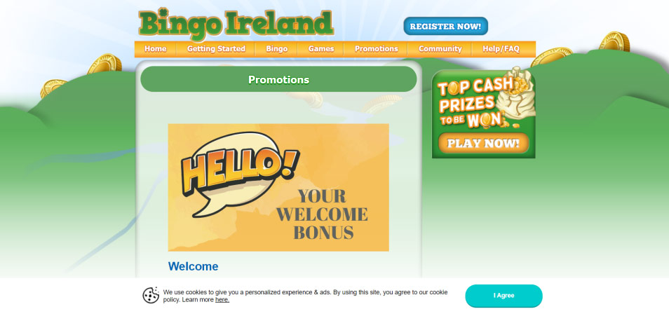 Registe-se no Casino Bingo Ireland