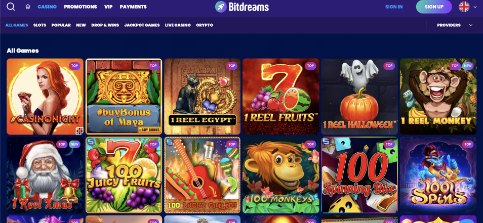 جایزه بگیرید Bit Dreams Casino