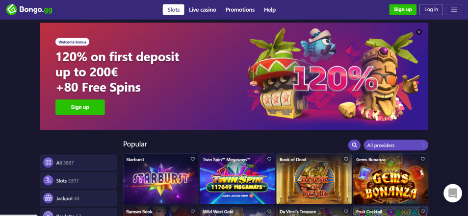 کازینو ای آنلاین Bongo Casino