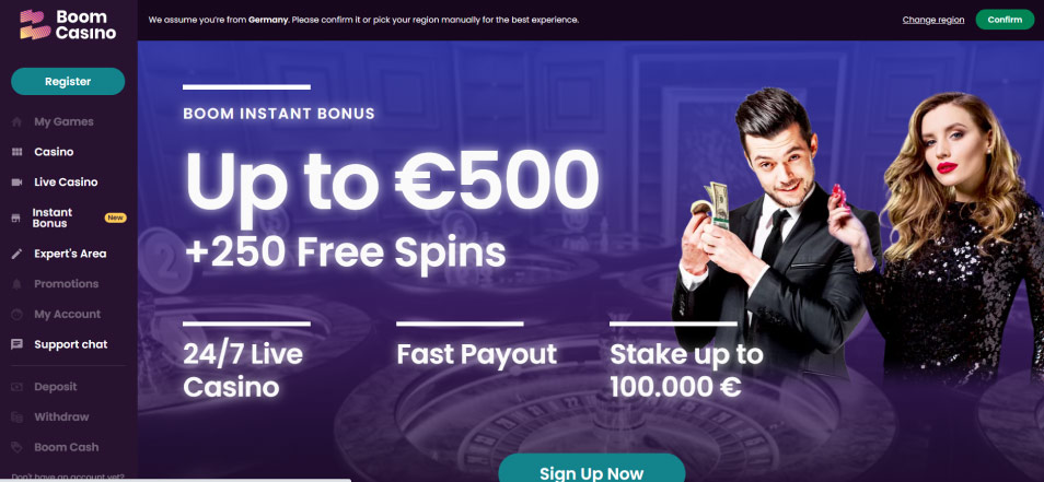 Online Casino Boom Casino