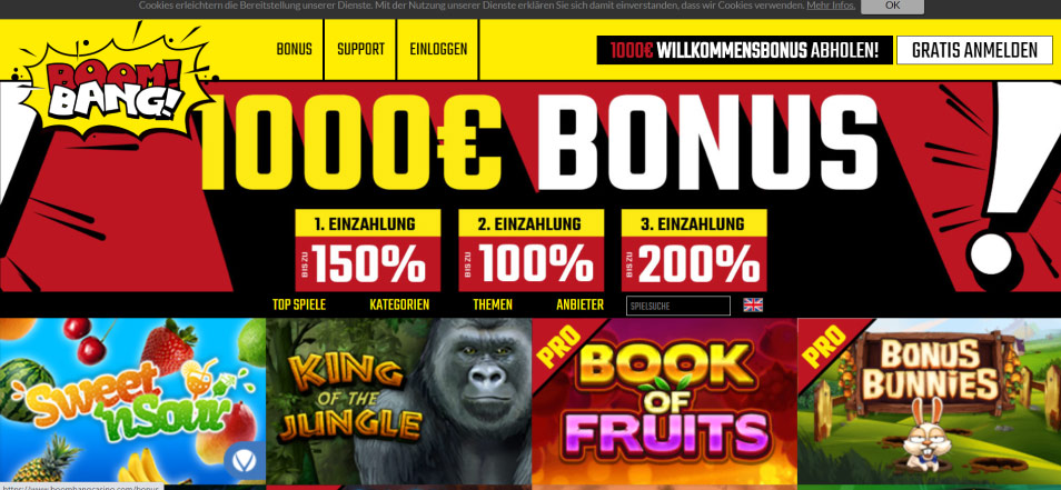 Casino en ligne Bang Boom Casino