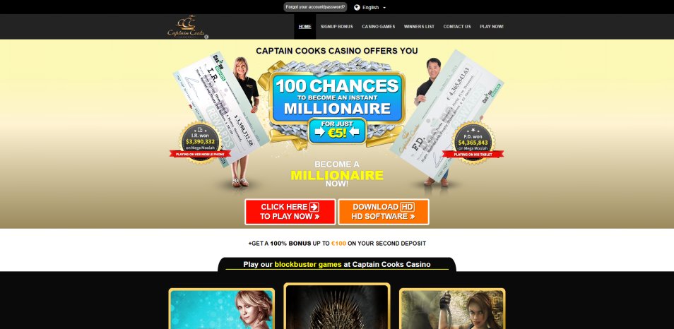 Online Casino Captains Cook Casino