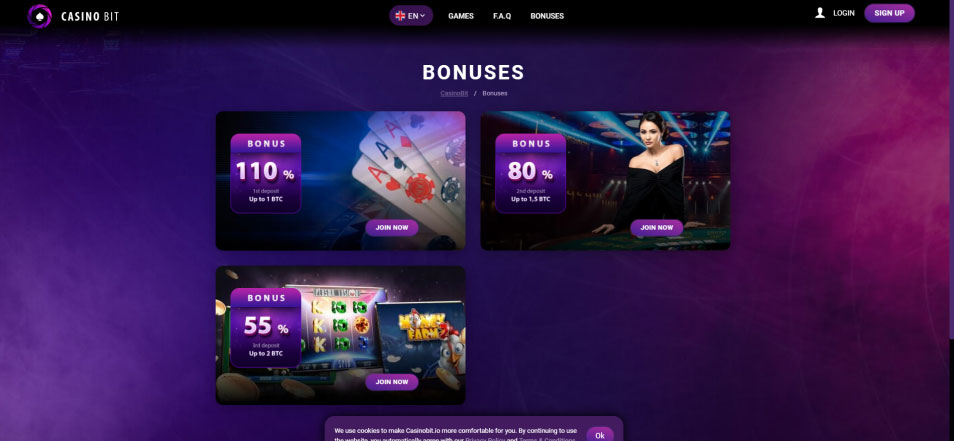 Войти в казино Casinobit