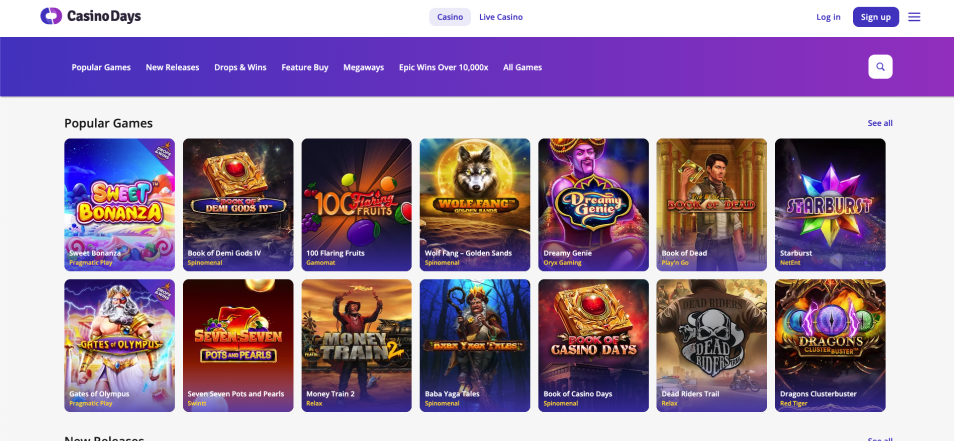 کازینو ای آنلاین Online Casino Days