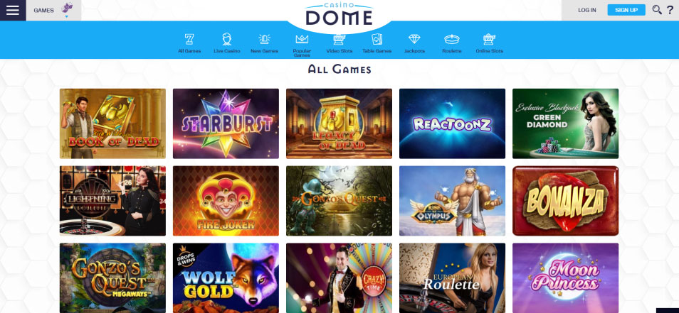 Obtenir un bonus Casinodome