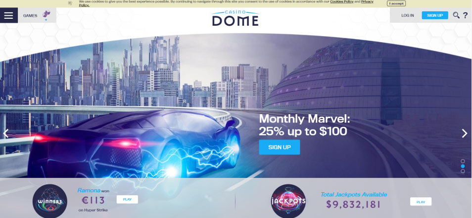 Online kockarnica Dome Casino