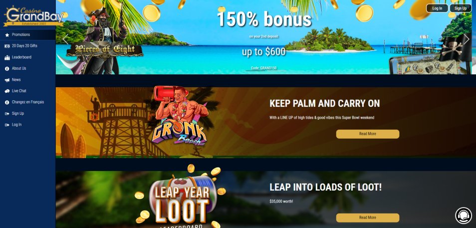 Get Bonus Grandbay Casino