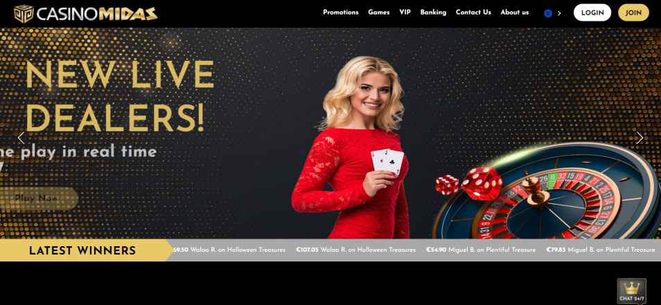 کازینو ای آنلاین Midas Casino Online