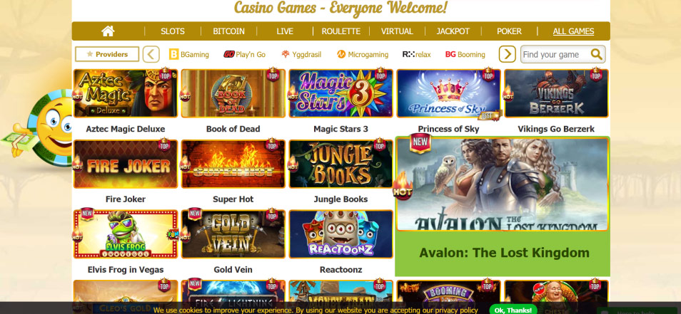 احصل على مكافأة Tokens Casino