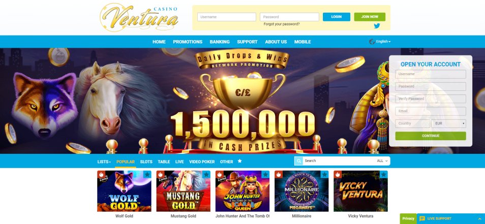 کازینو ای آنلاین Ventura Casino