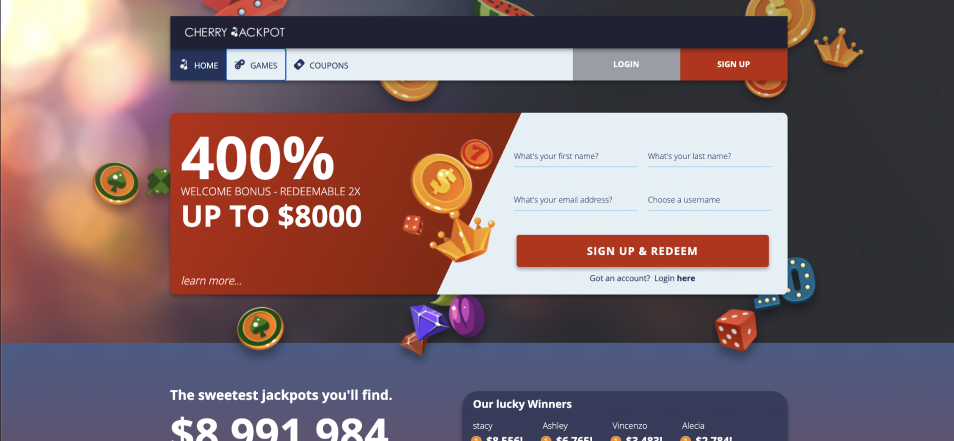 Online Casino Cherry Jackpot Online Casino