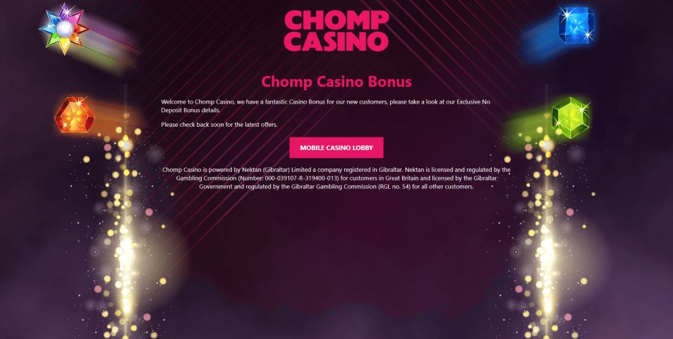 Get bonus Chomp Casino