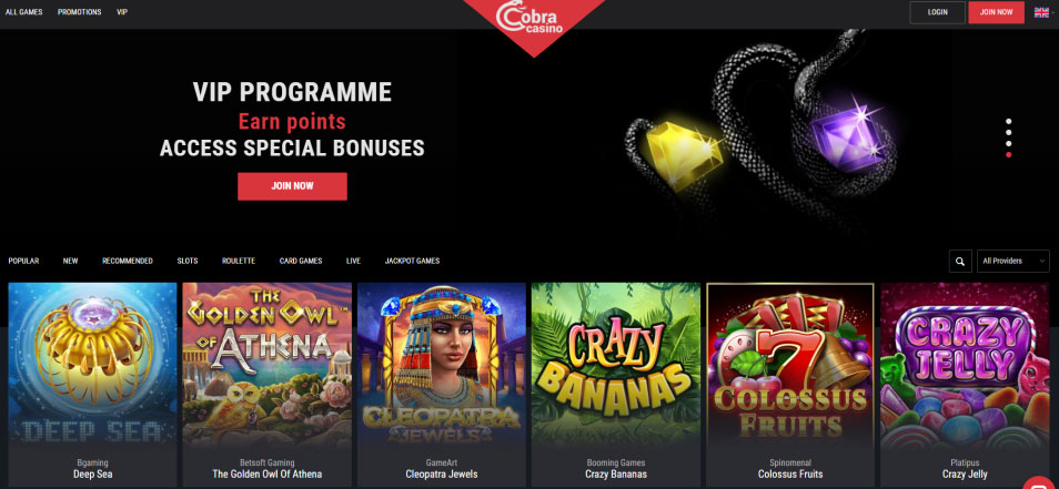 Online kockarnica Cobra Casino