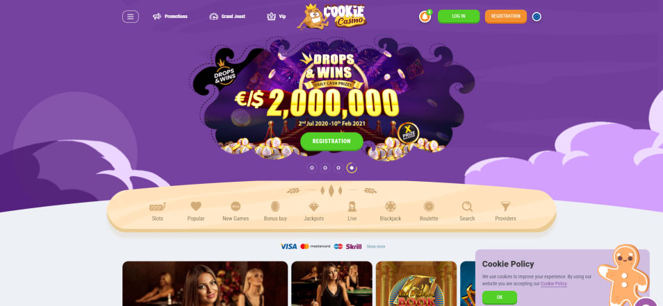 كازينو اون لاين Casino Cookie