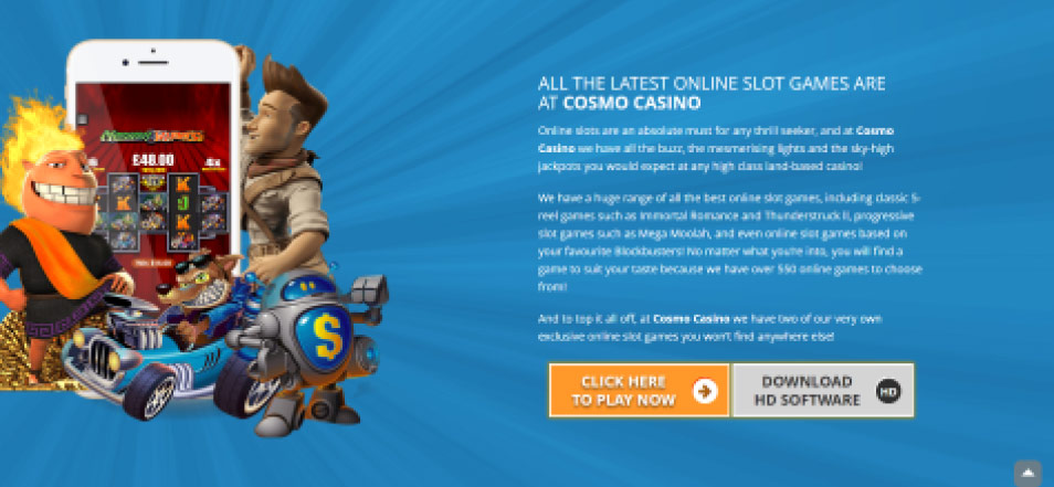 Regístrate en Cosmocasino Casino