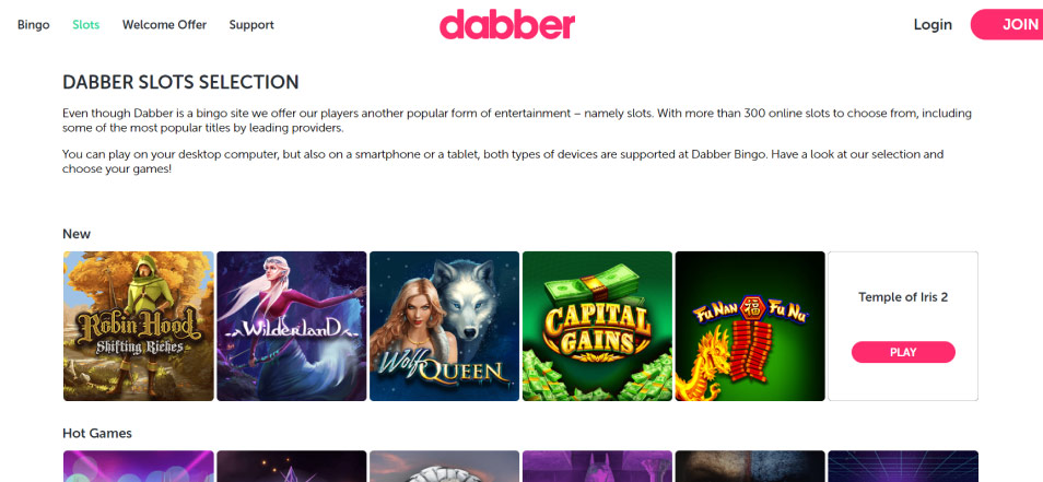 Obter Bônus Dabber Bingo Casino