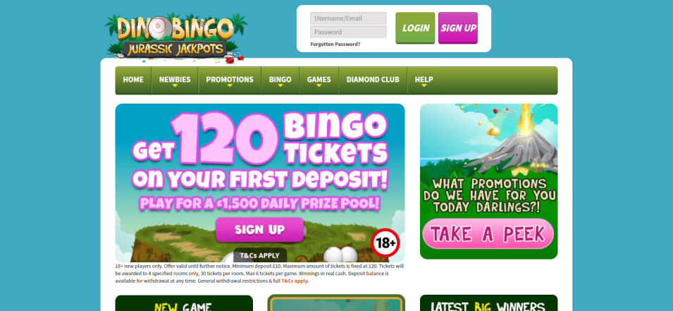 كازينو اون لاين Dino Bingo Casino