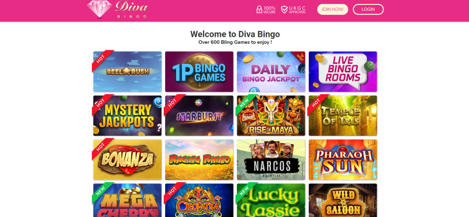 Gaukite Premiją Diva Bingo Casino