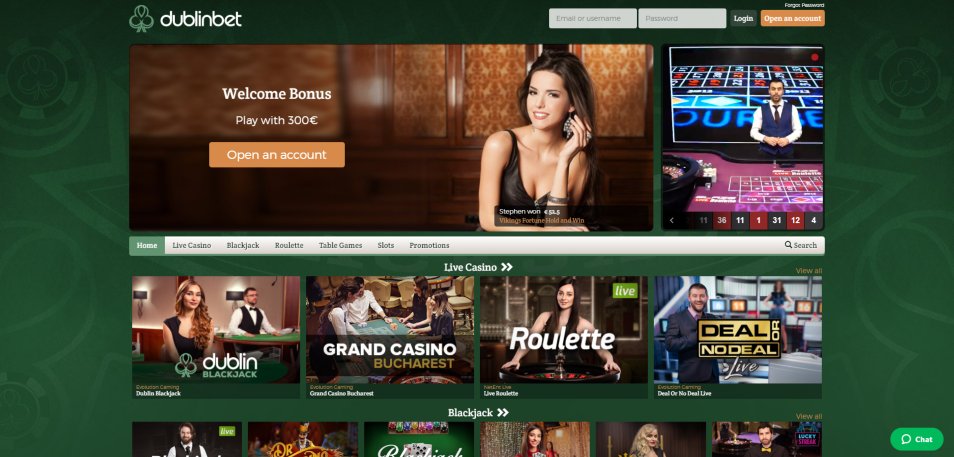 كازينو اون لاين Dublin Bet Casino