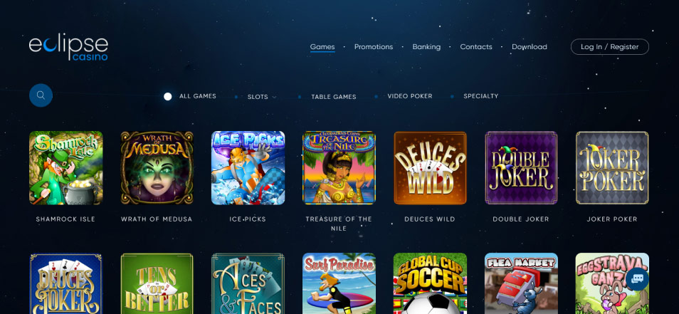 احصل على مكافأة Eclips Casino