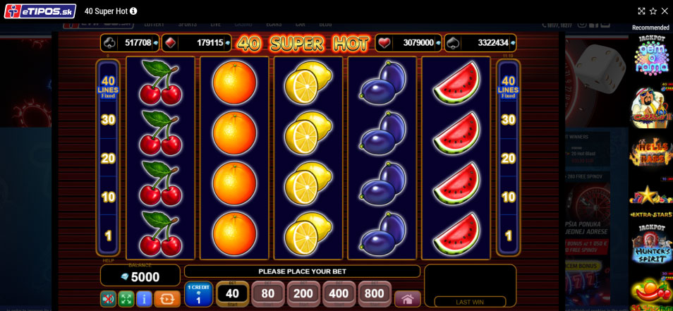 Inscrivez vous sur le casino E Tipos