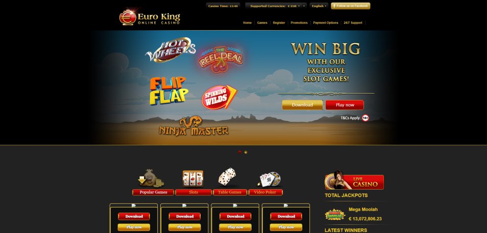 цахим казино EuroKing Casino