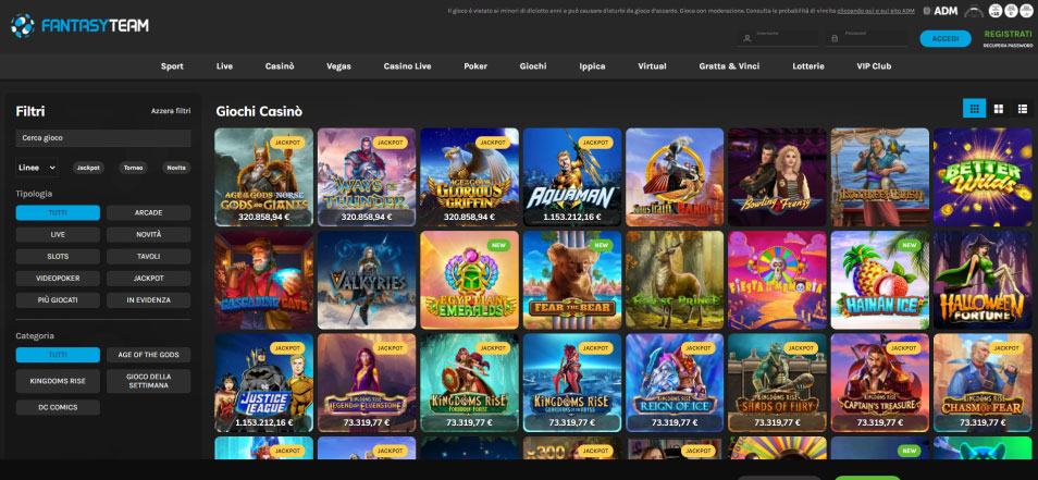 احصل على مكافأة Fantasy Casino