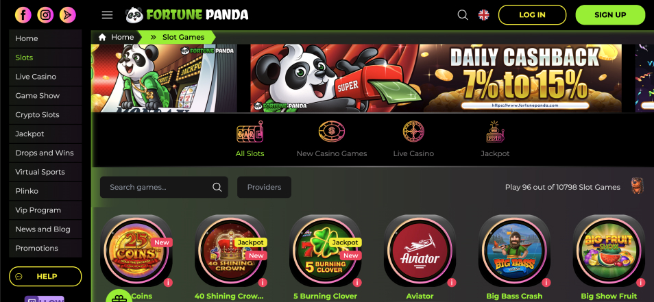 Получить бонус Panda Fortune