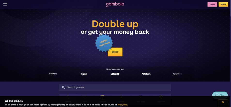 کازینو ای آنلاین Gambola Casino