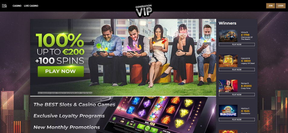 Casino en ligne Vip Generation