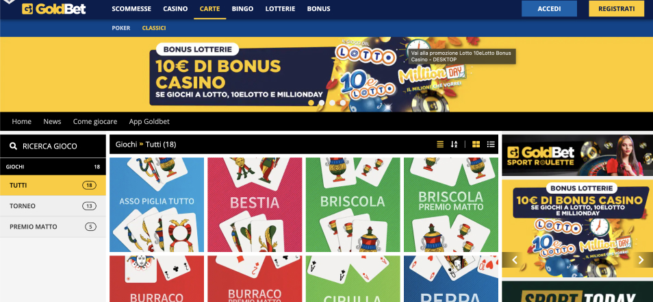 Πάρτε Μπόνους Casino Goldbet