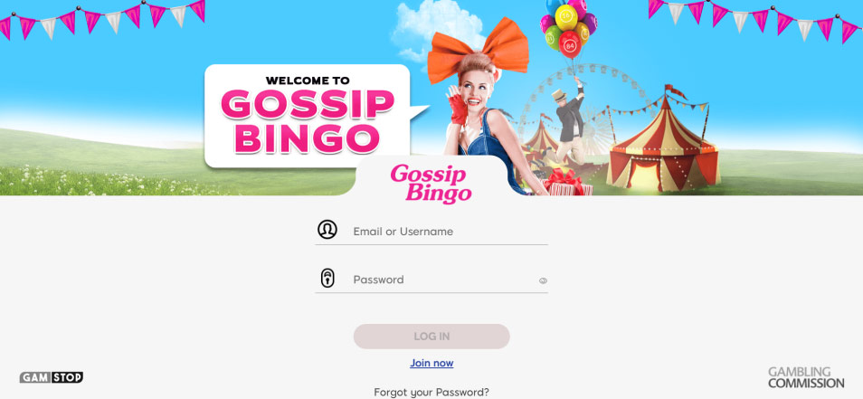 Inscrivez vous sur le casino Gossip Bingo