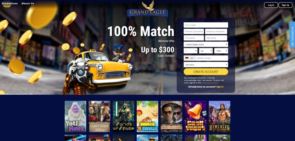 Online Casino Grand Eagle Casino Online