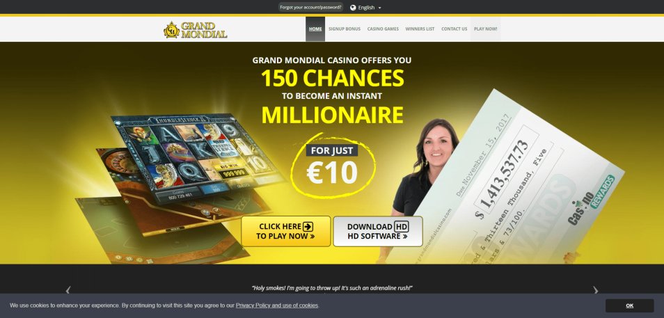 Casino en ligne Grand Mondial Casino