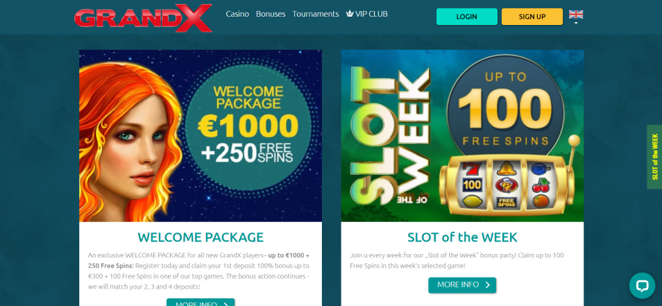 Inscrivez vous sur le casino Garndx