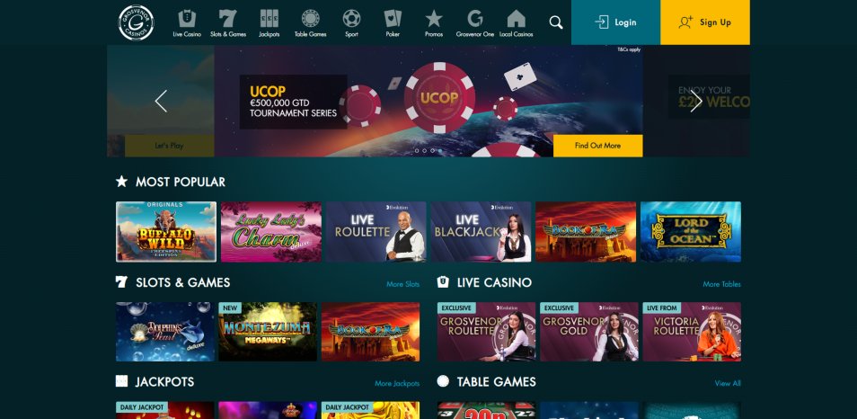 کازینو ای آنلاین Grosvenor Casino Online