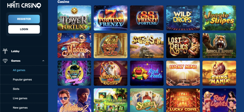 Get bonus Haiti Casino